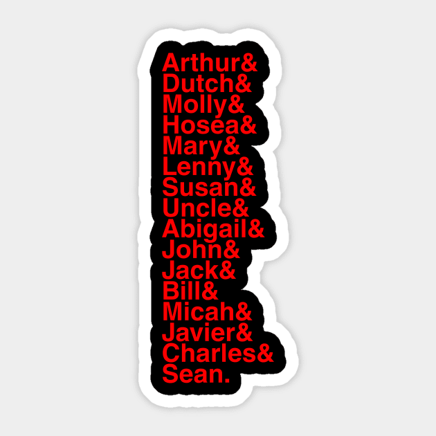 Red Dead Redemption 2 Dutch's Gang Sticker by foozler